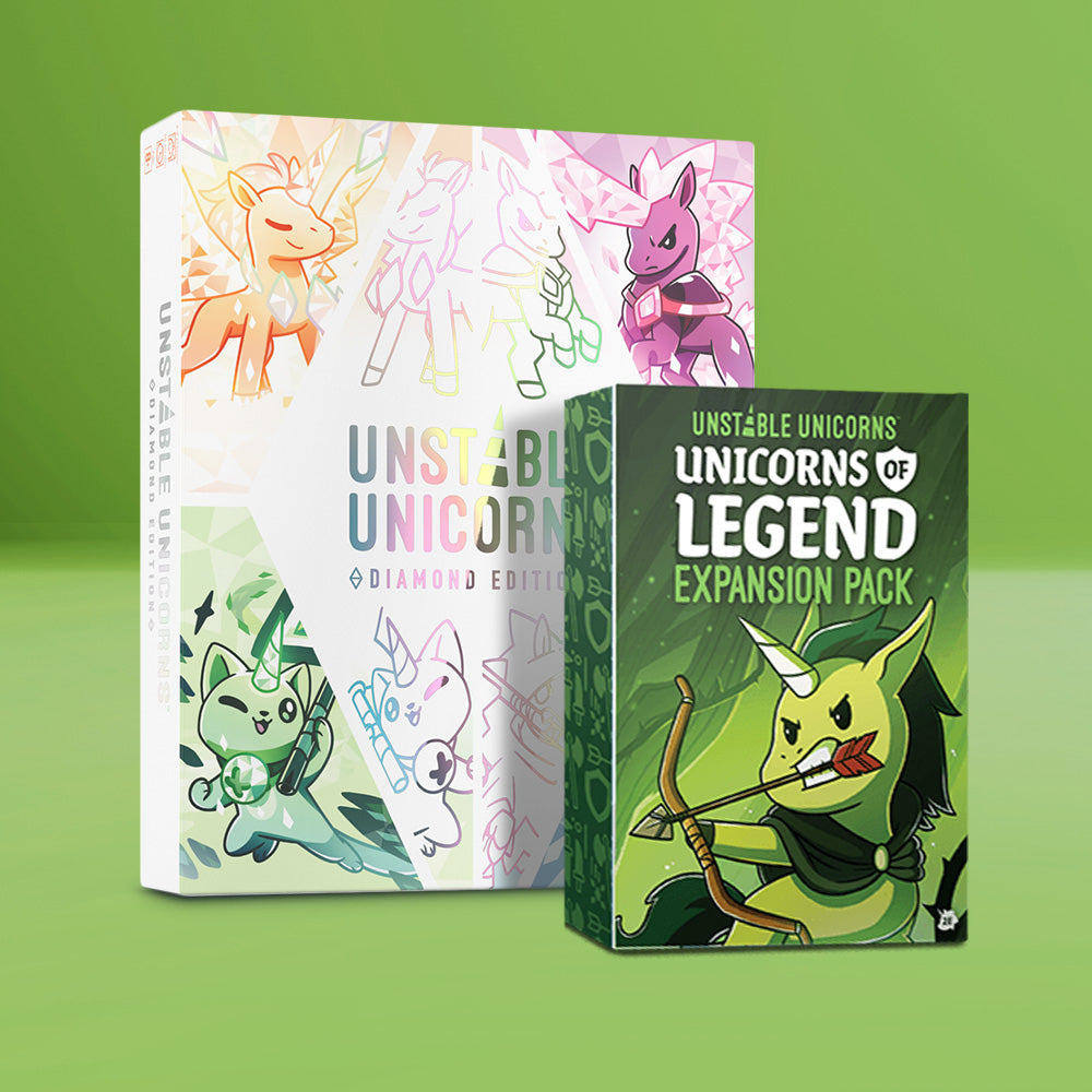 Unstable Unicorns: Diamond Edition: Base Game + Unicorns of Legend Expansion Bundle Unstable Unicorns: Diamond Edition: Base Game + Unicorns of Legend Expansion Bundle