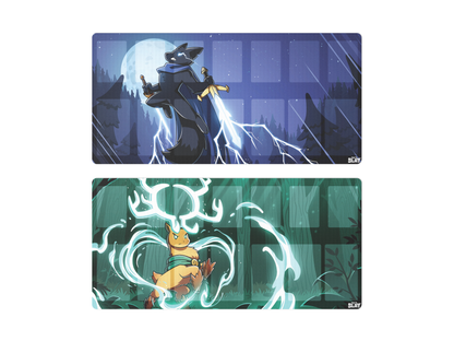 Here to Slay: 2 Warriors & Druids Play Mat Bundle