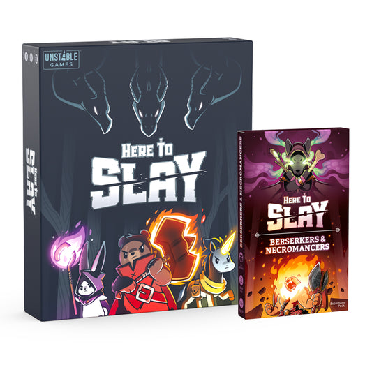 Here to Slay: Base Game + Berserkers & Necromancers Expansion Bundle